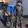 Me wearing the Velomacchi 40L Speedway Backpack.