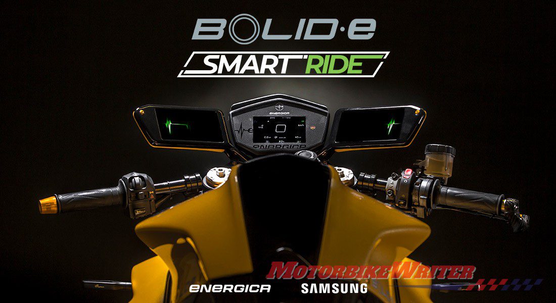 Energica Bolid-E Samsung replace mirrors and keys