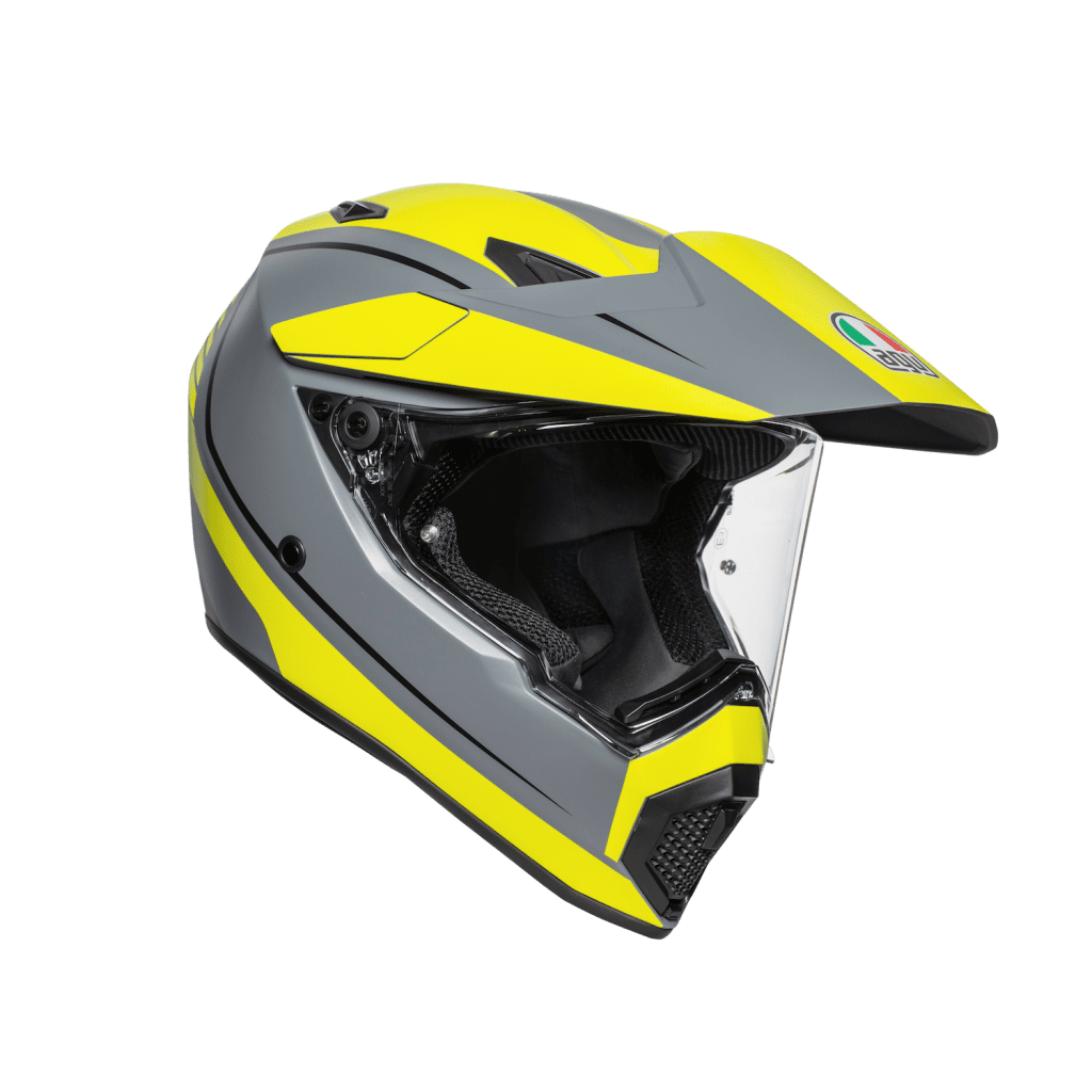 AGV AX9 Yellow and Silver