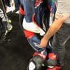 4SR leather racing suit.