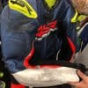 4SR leather racing suit.