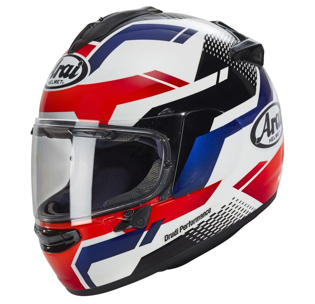 Arai Quantum-X Cliff Red and White