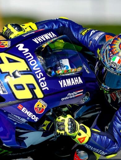 MotoGP racer on the track