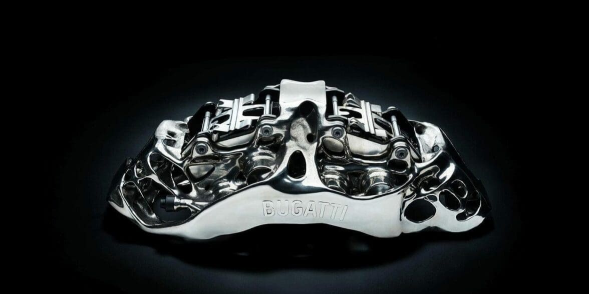 Bugatti Titanium 3D-printed Brake Caliper