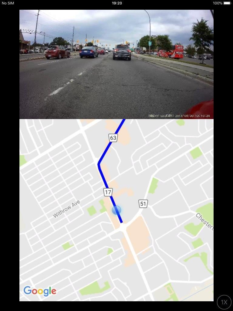 INNOV K2 App Live View and Track Mapping