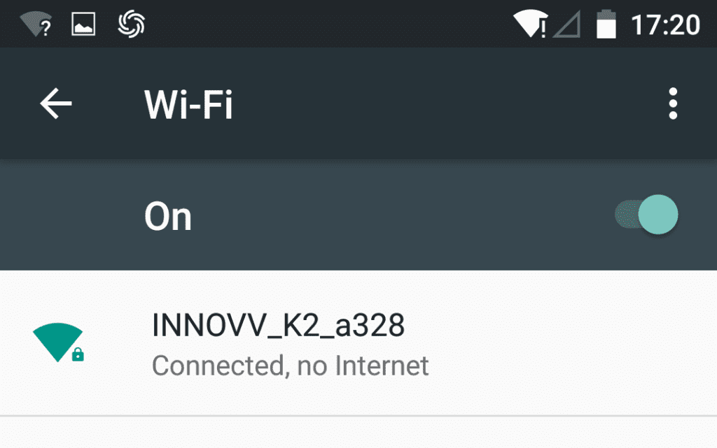 INNOV K2 Network ID on Smart Device