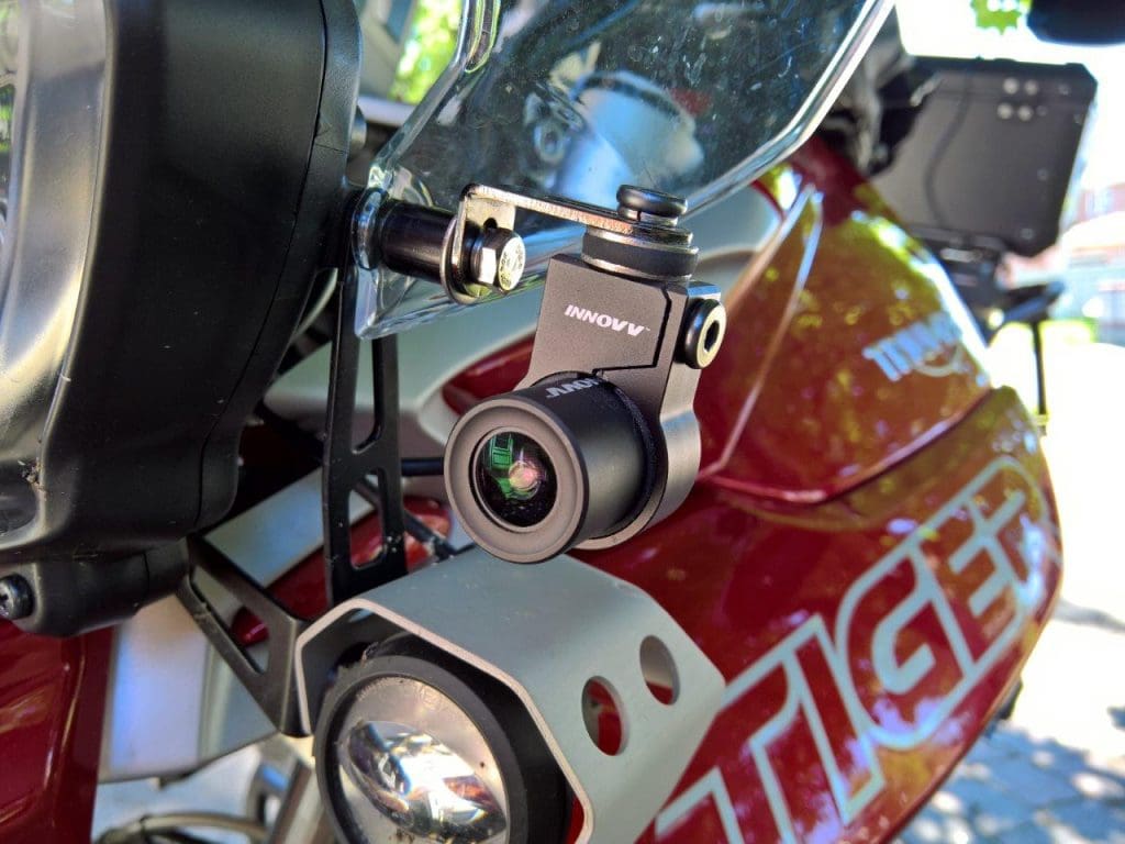 Front Installation of the INNOV K2 on the 2018 Triumph Tiger 800Xca