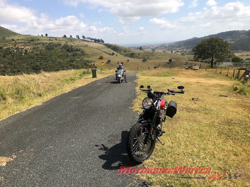 Dead-end routes motorcycles Street Scrambler