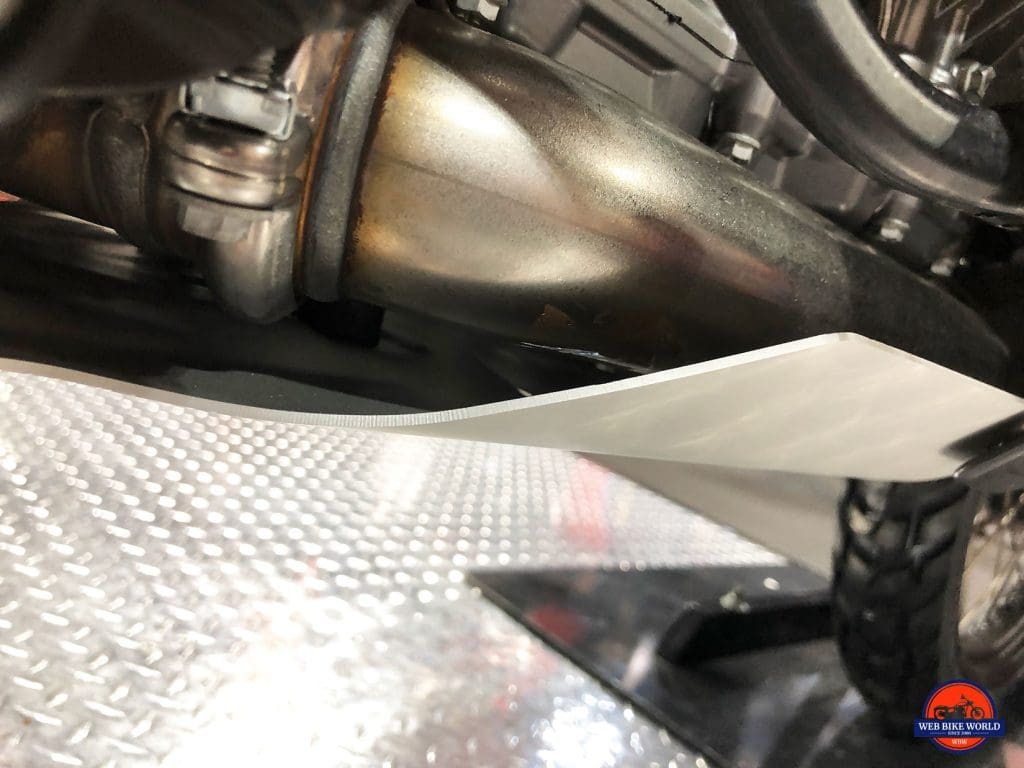 2019 KTM 790 Adventure R skid plate.