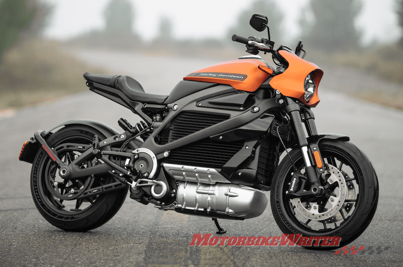 Harley electric LiveWire battle lightning strike specs