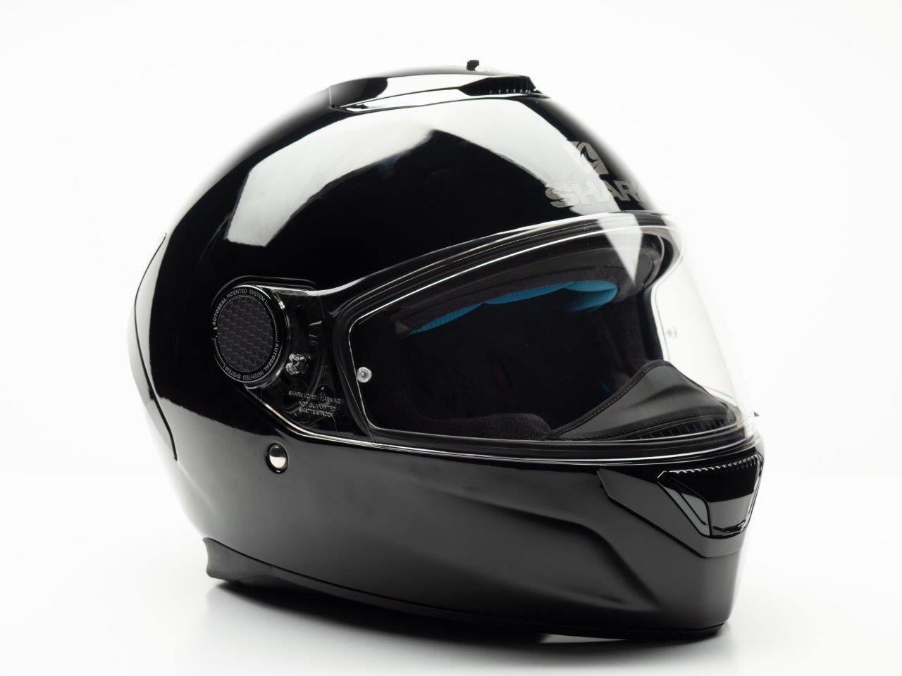 SHARK SPARTAN CARBON SKIN DRR Motorcycle Helmet Size L Black/Red 