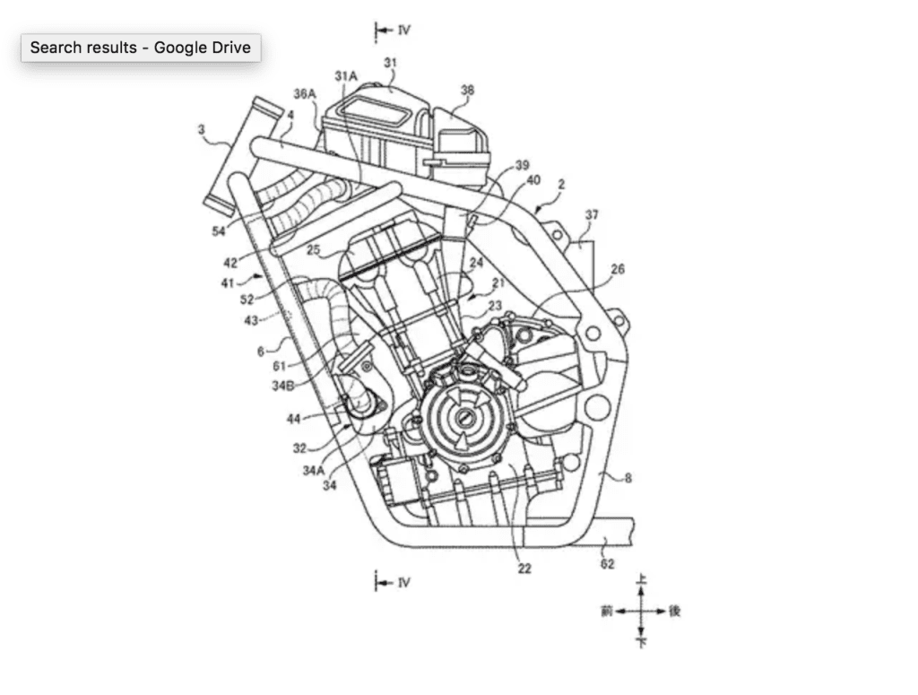 Suzuki twin-turbo motorcycle patent