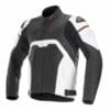 Alpinestars Core Leather Jacket in black and white