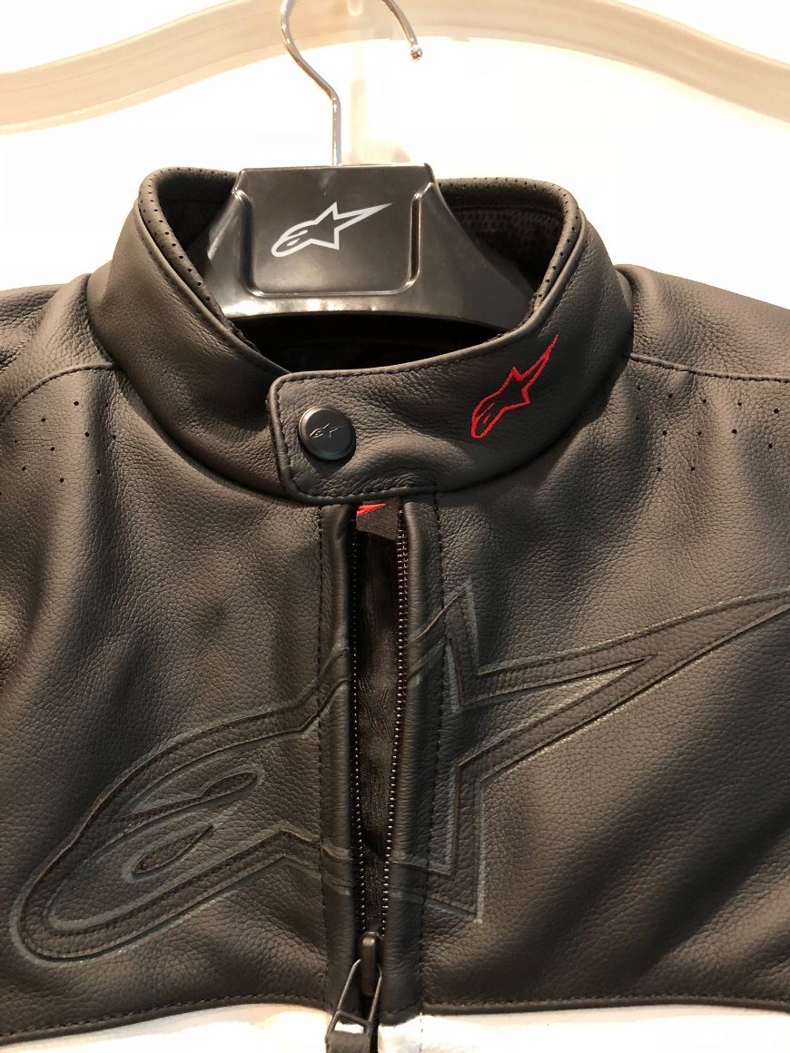Alpinestars core leather jacket collar