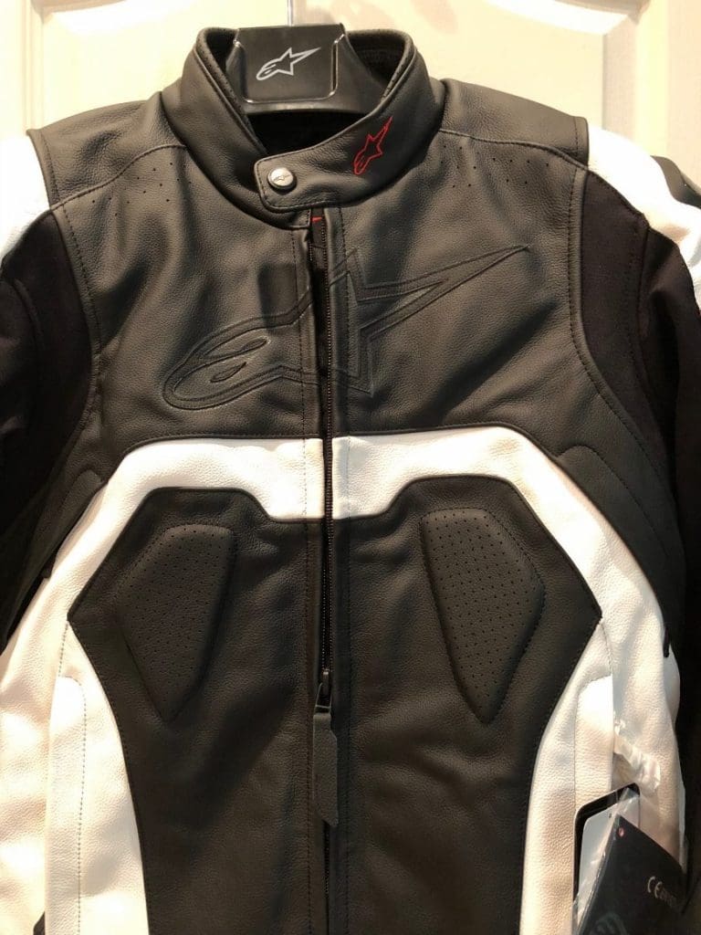 Alpinestars Core leather jacket chest