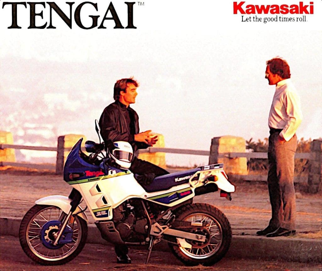 Original Kawasaki KLR650-B Tengai Brochure