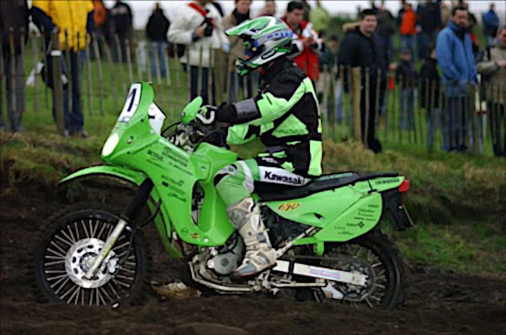 the Kawasaki KLR at Dakar Rally