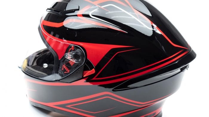 AGV K5s Helmet full off-axis view from rear