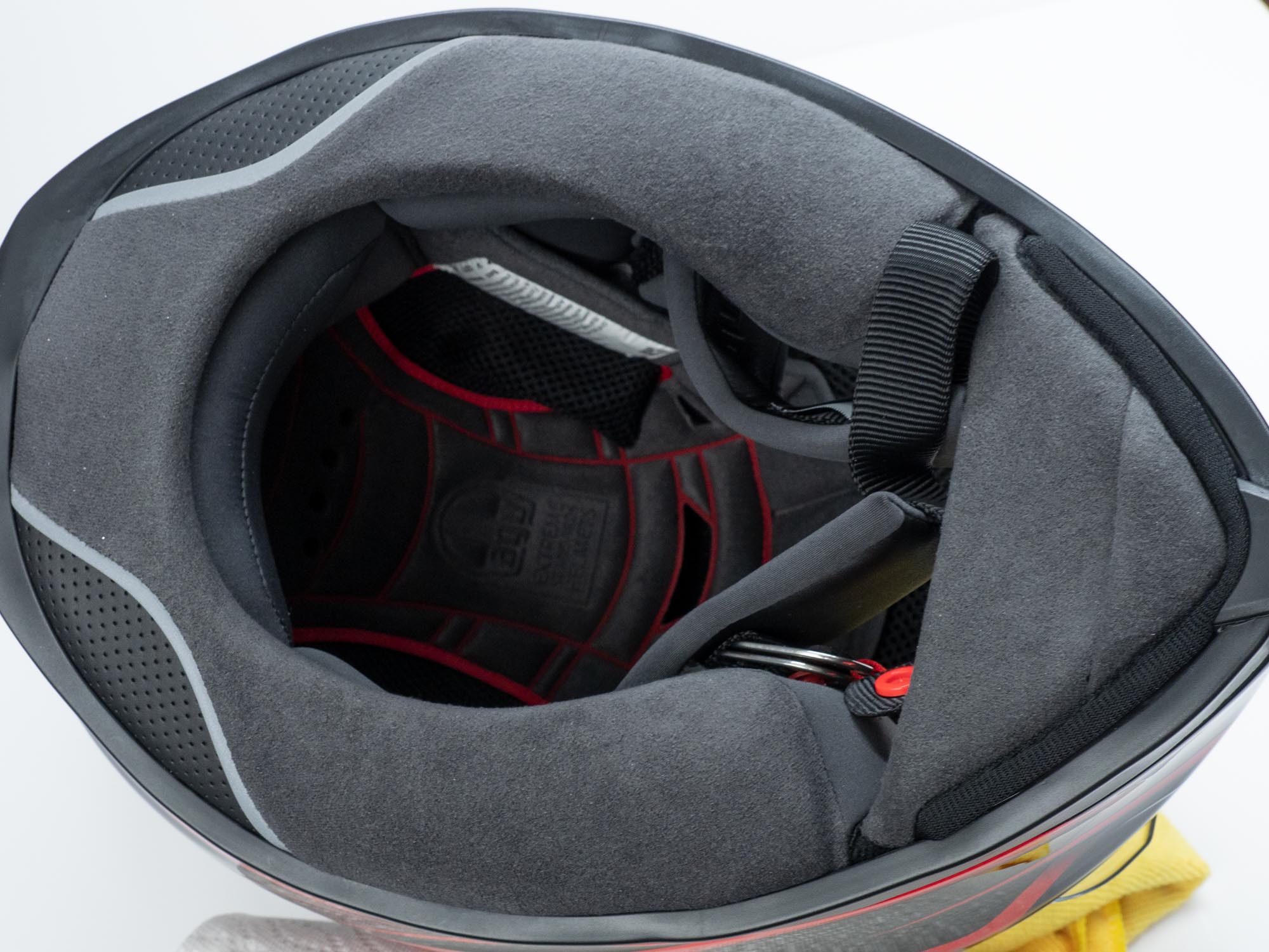 AGV K5s Helmet interior underside