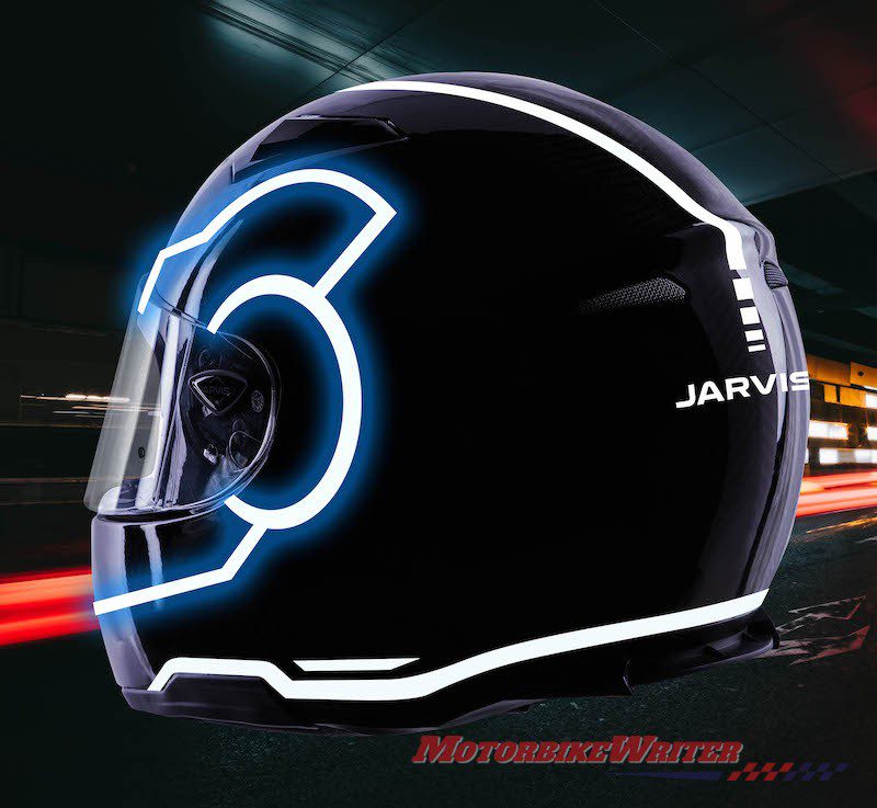 Jarvish tron smart helmet