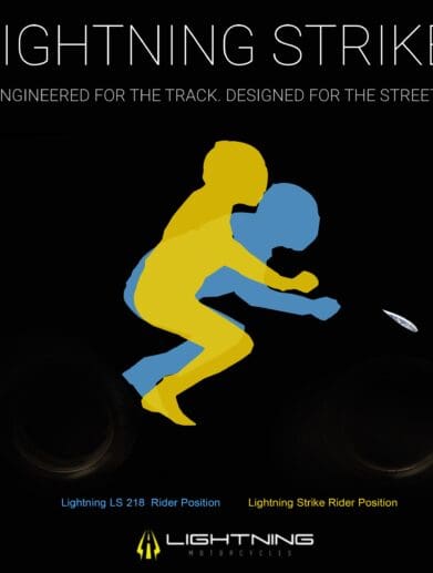 Lightning Motorcycles Strike riding position
