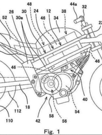 Kawasaki electric bike patent