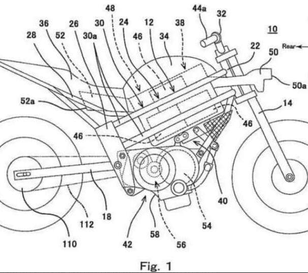 Kawasaki electric bike patent