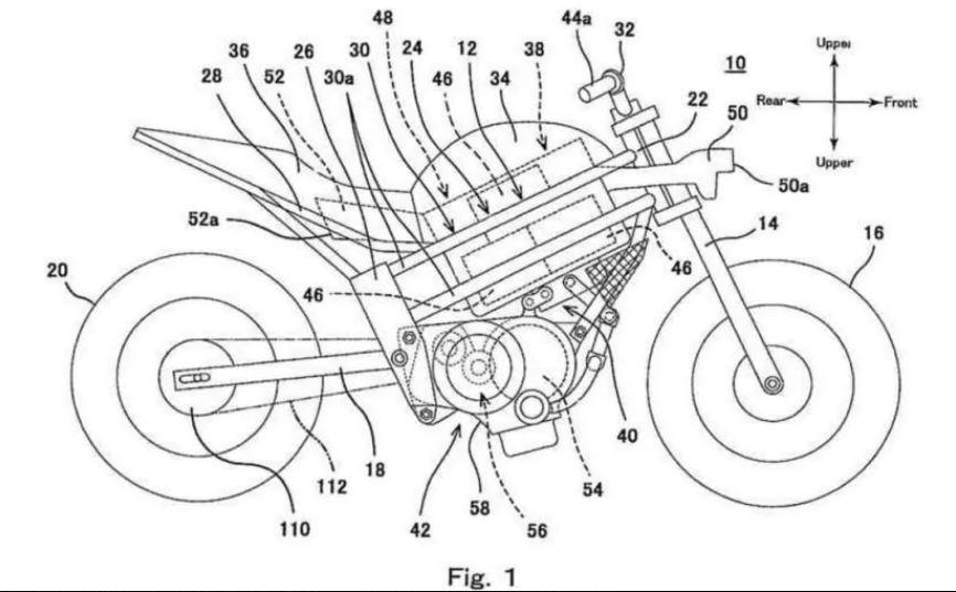 Kawasaki electric bike patent