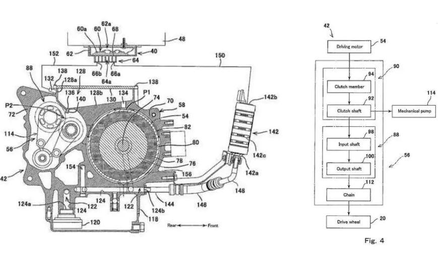 Kawasaki electric bike patent