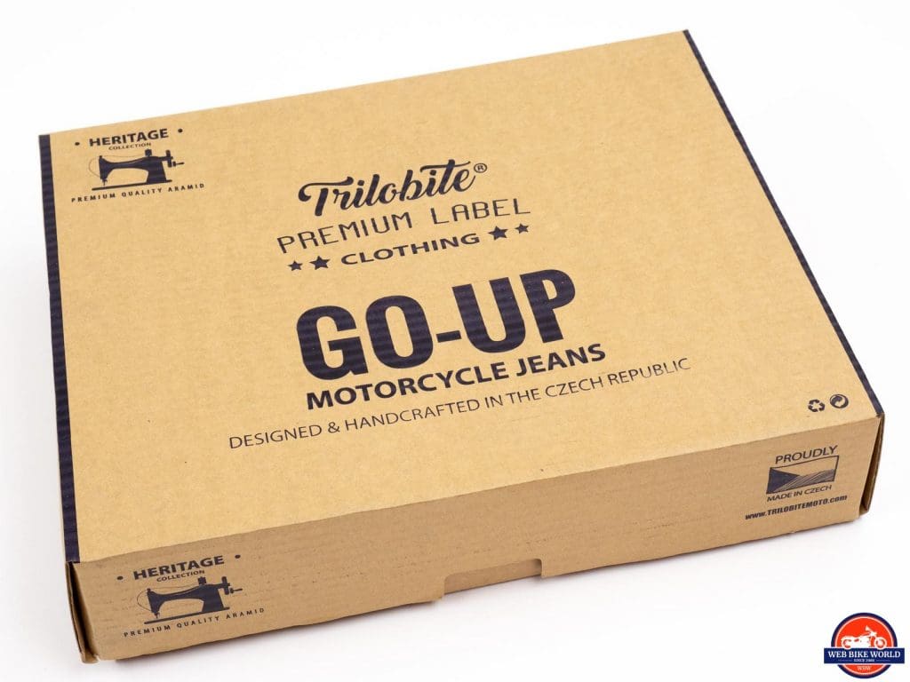 Trilobite Go-Up Jeans packaging