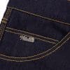 Trilobite Go-Up Jeans logo and stitching
