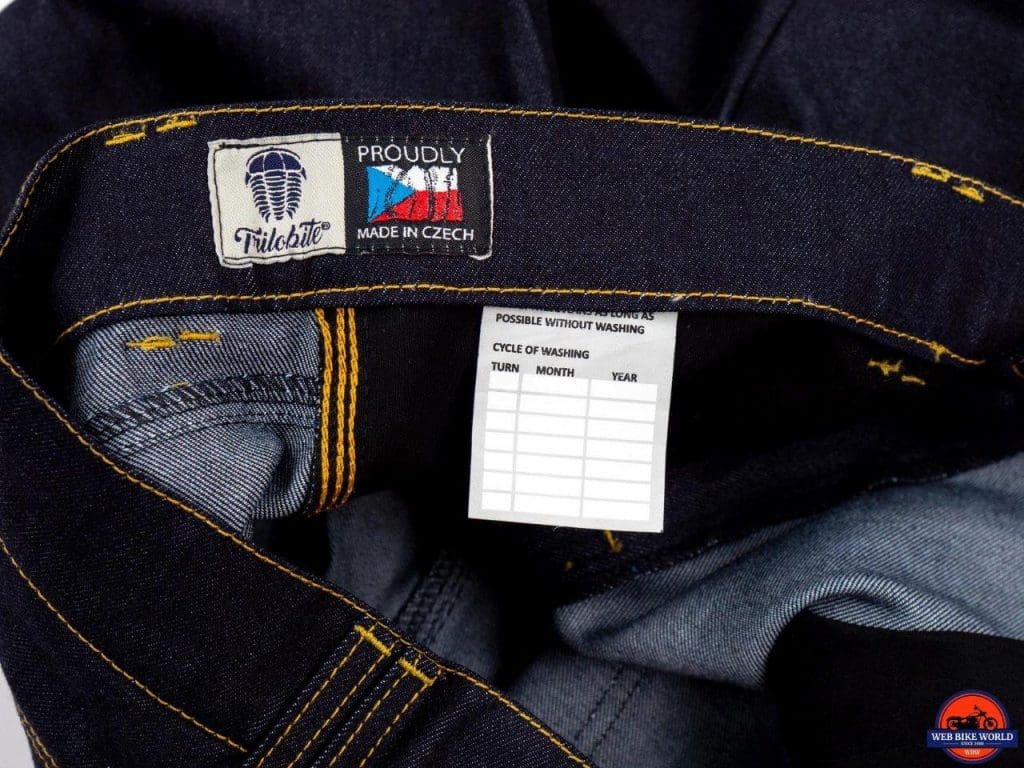 Trilobite Go-Up Jeans wash cycle calendar