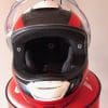 Schuberth R2 with chin and top vent open for airflow