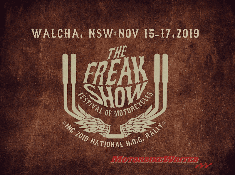 Walcha Freak Show motorcycles HOG rally