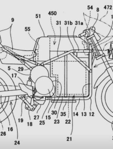 Kawasaki electric bike patent