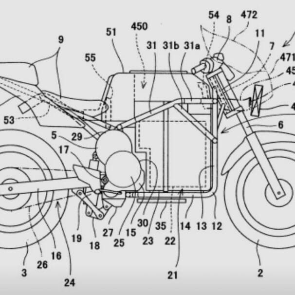 Kawasaki electric bike patent