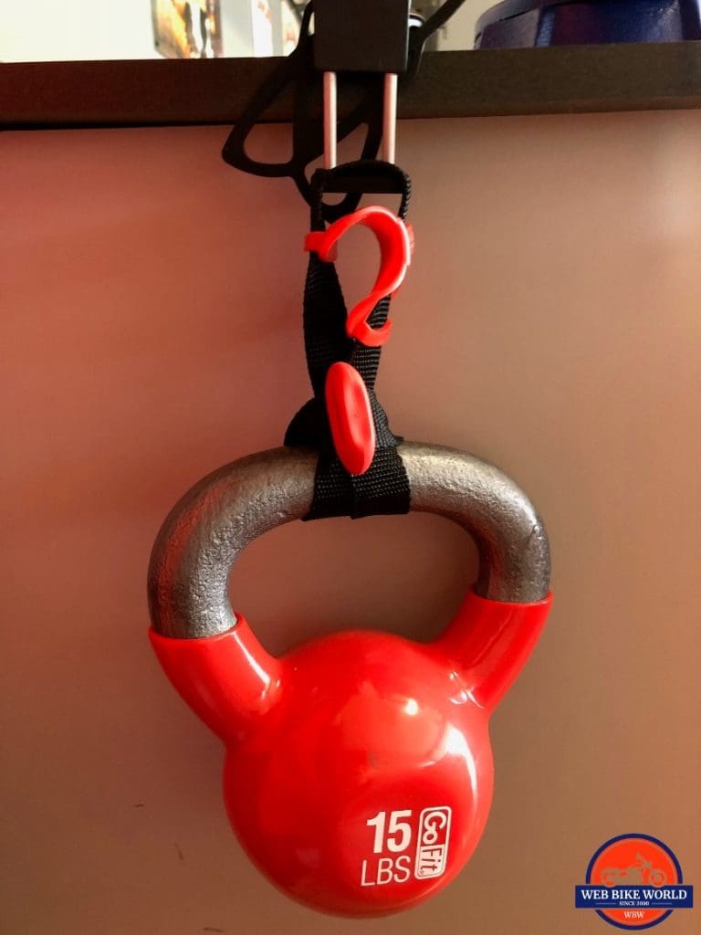  Tackform Enduro Supporting 15 pound kettlebell