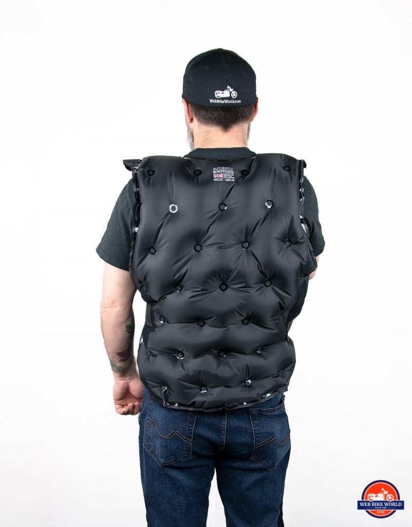 Exotogg Thermal Vest fully inflated.