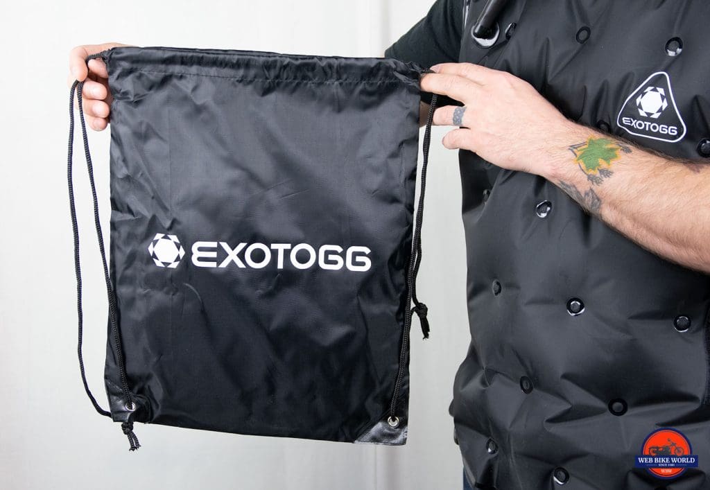 Storage bag for the Exotogg Thermal Vest.