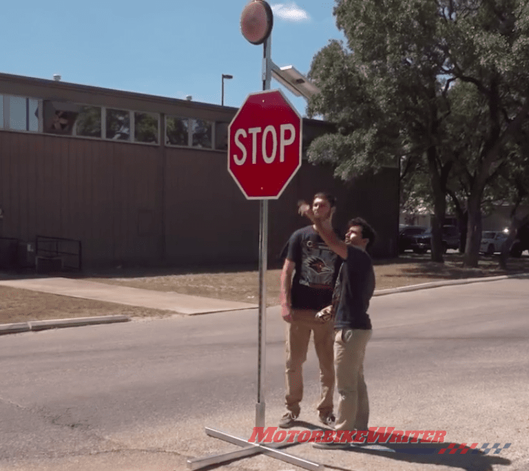 Safer stop signs alert