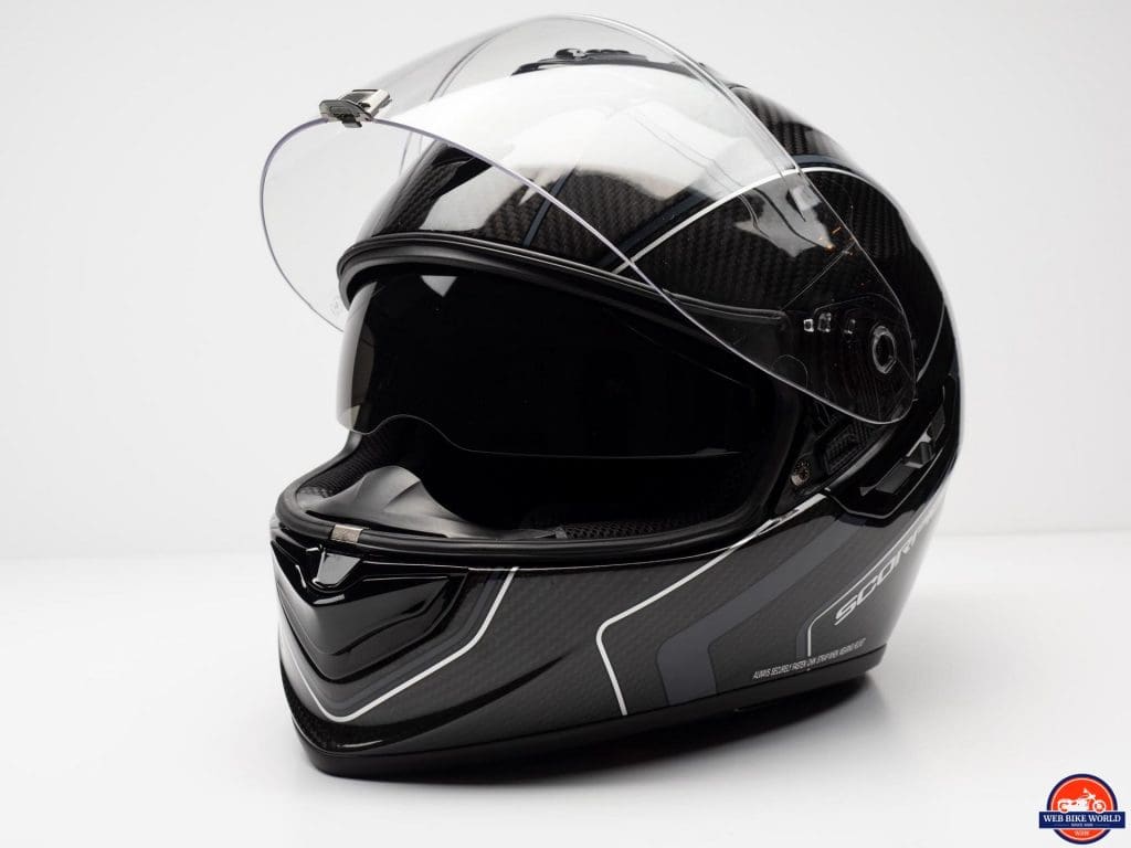 Scorpion EXO-ST1400 Carbon Helmet visor up