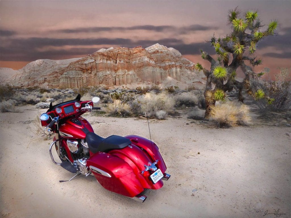 Indian Chieftain Ltd at Red Rock Canyon.