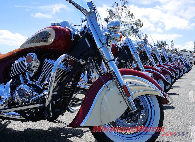 Indian Motorcycle Parade record