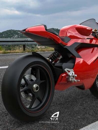Ducati Electric Motorcycle Rendering