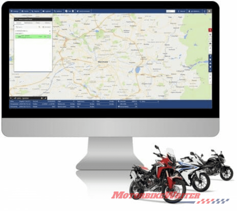 are benefits of tracking system on motorbike? -