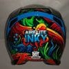 Icon Airflite Inky Helmet rear view of spoiler and two exhaust ports