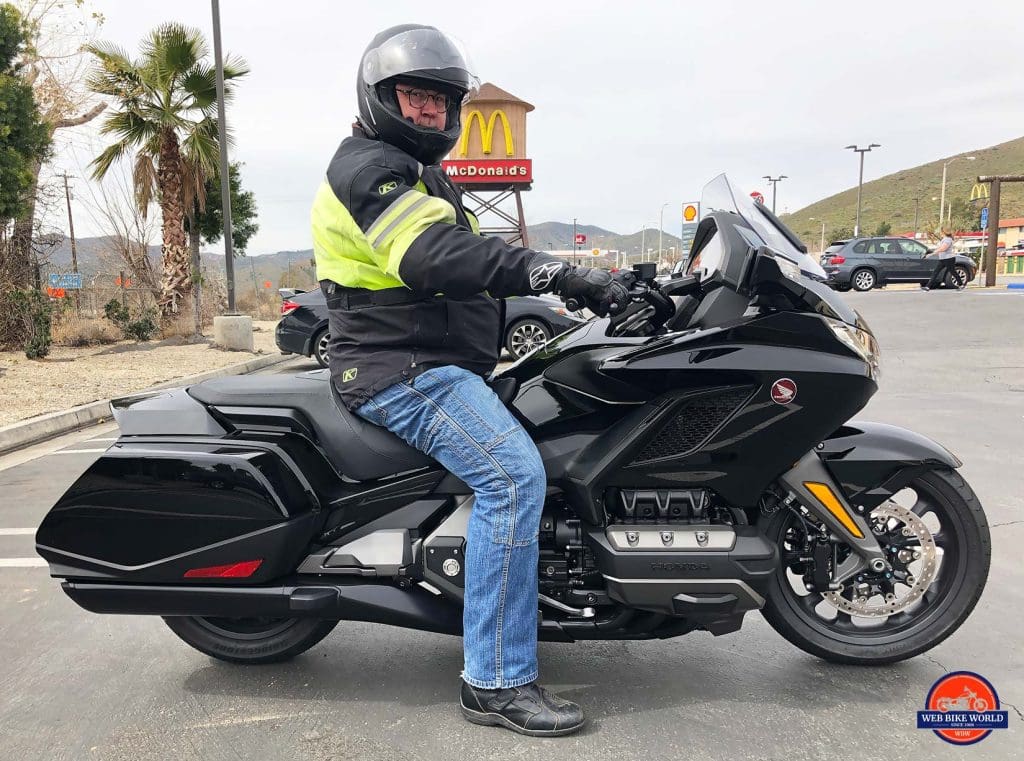 Greg on the Honda Gold Wing DCT.