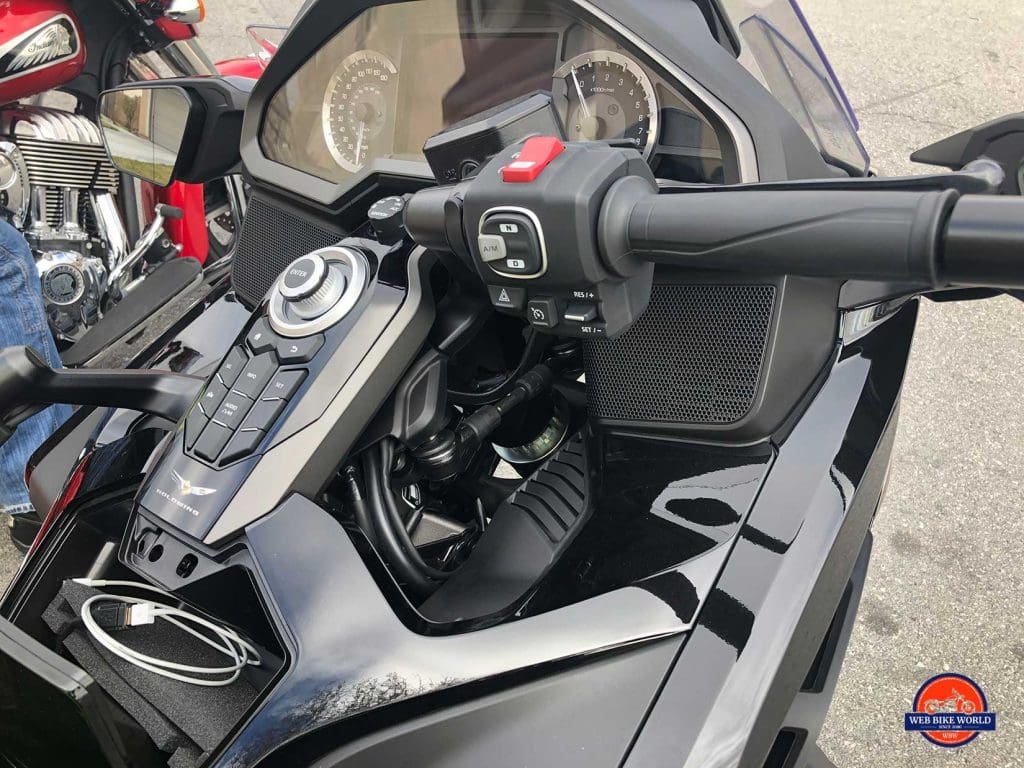 Honda Gold Wing front suspension.