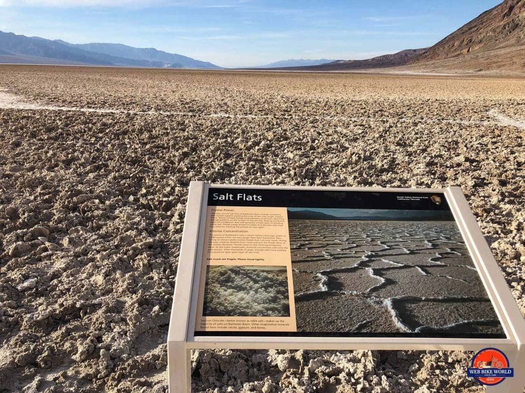 Badwater Basin salt flats.