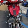 Indian Chieftain Ltd with the seat removed showing battery access.